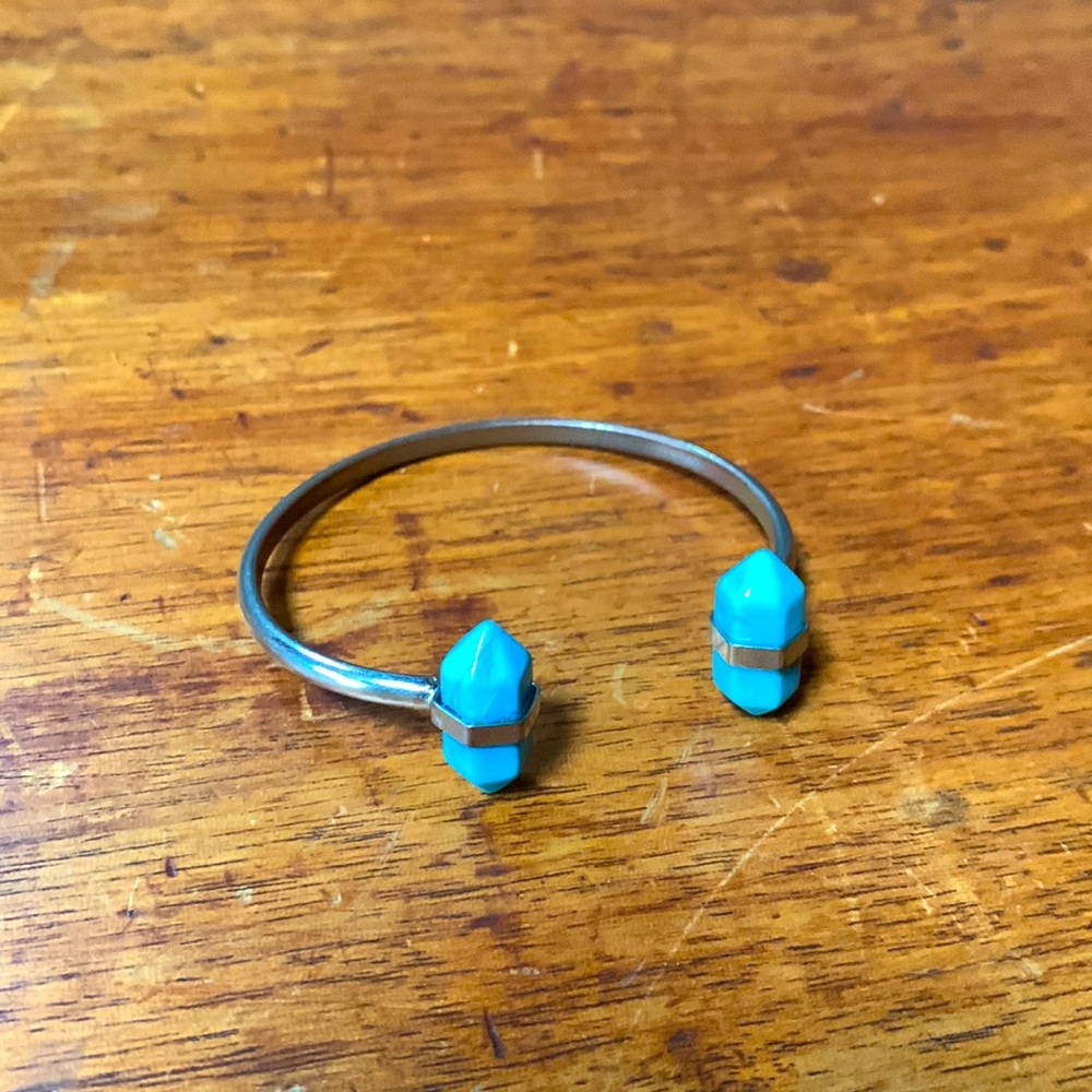 Silver and Turquoise Bangle